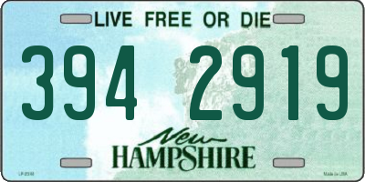 NH license plate 3942919