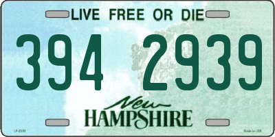 NH license plate 3942939