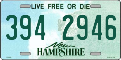 NH license plate 3942946