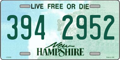 NH license plate 3942952