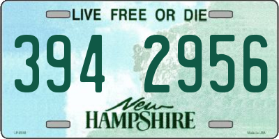 NH license plate 3942956