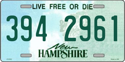 NH license plate 3942961
