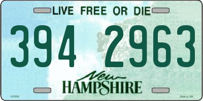 NH license plate 3942963