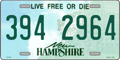 NH license plate 3942964