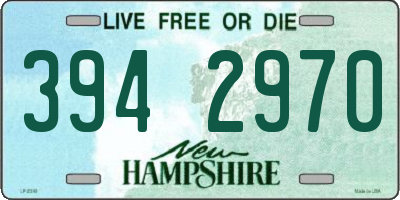 NH license plate 3942970
