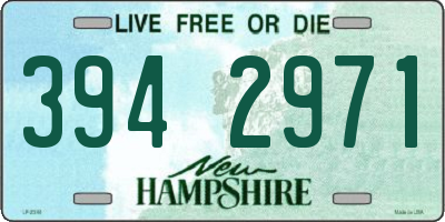 NH license plate 3942971
