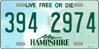 NH license plate 3942974