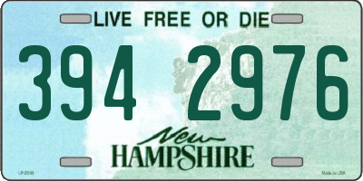 NH license plate 3942976