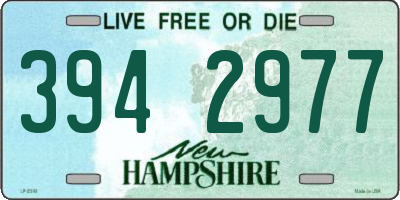 NH license plate 3942977