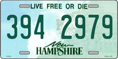 NH license plate 3942979