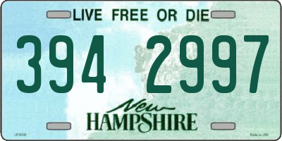 NH license plate 3942997