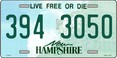 NH license plate 3943050