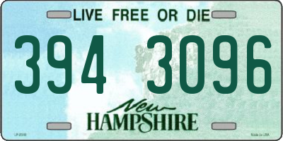 NH license plate 3943096