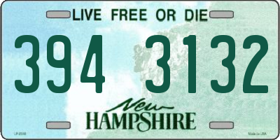 NH license plate 3943132