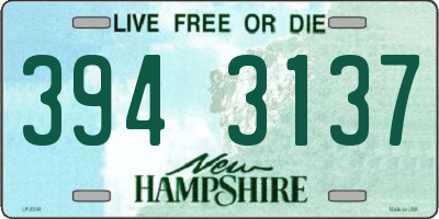 NH license plate 3943137