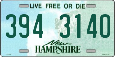 NH license plate 3943140