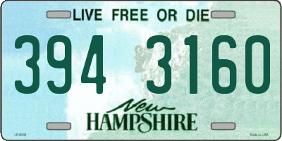 NH license plate 3943160