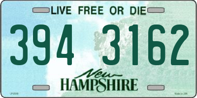 NH license plate 3943162