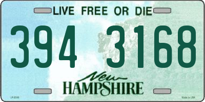 NH license plate 3943168