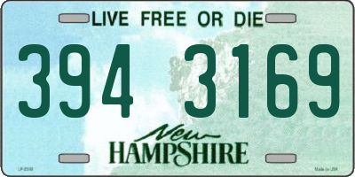 NH license plate 3943169