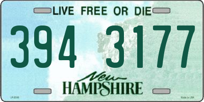 NH license plate 3943177