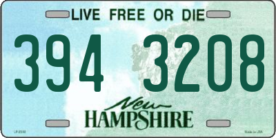 NH license plate 3943208