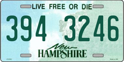 NH license plate 3943246