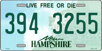 NH license plate 3943255