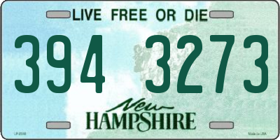 NH license plate 3943273