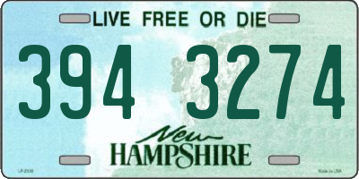 NH license plate 3943274