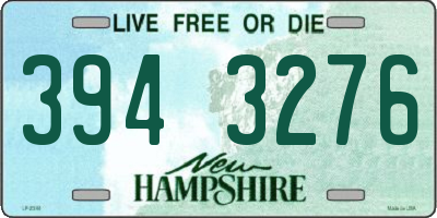 NH license plate 3943276
