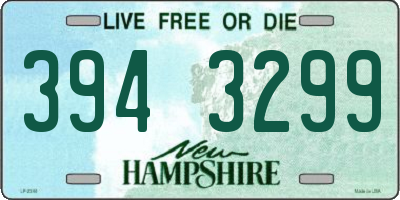 NH license plate 3943299
