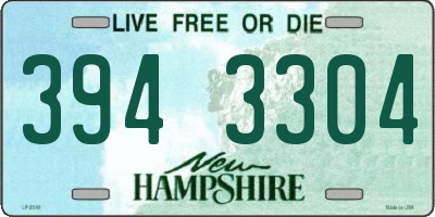 NH license plate 3943304