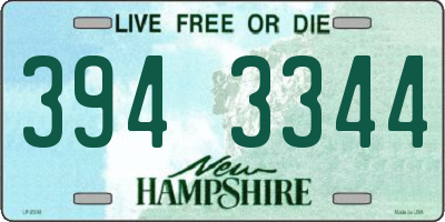 NH license plate 3943344