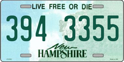 NH license plate 3943355