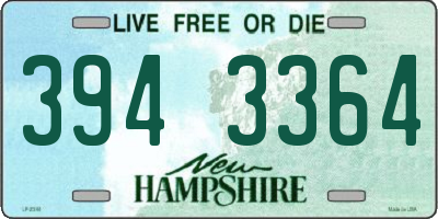 NH license plate 3943364