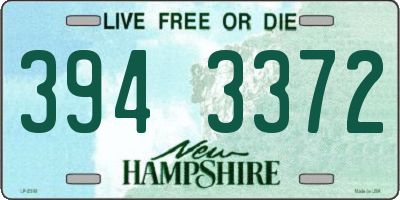 NH license plate 3943372