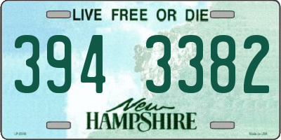 NH license plate 3943382