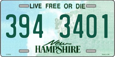 NH license plate 3943401