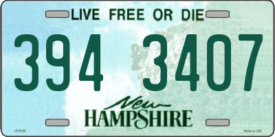 NH license plate 3943407