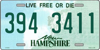 NH license plate 3943411