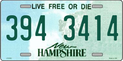 NH license plate 3943414