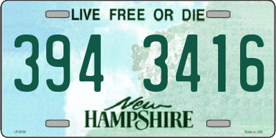 NH license plate 3943416