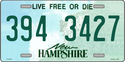 NH license plate 3943427