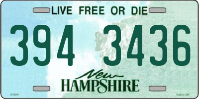 NH license plate 3943436