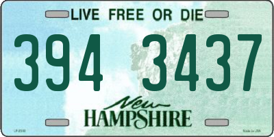 NH license plate 3943437