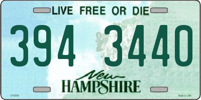 NH license plate 3943440