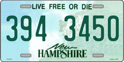 NH license plate 3943450