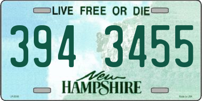 NH license plate 3943455