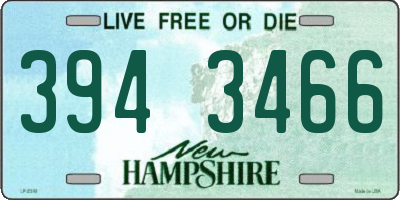 NH license plate 3943466